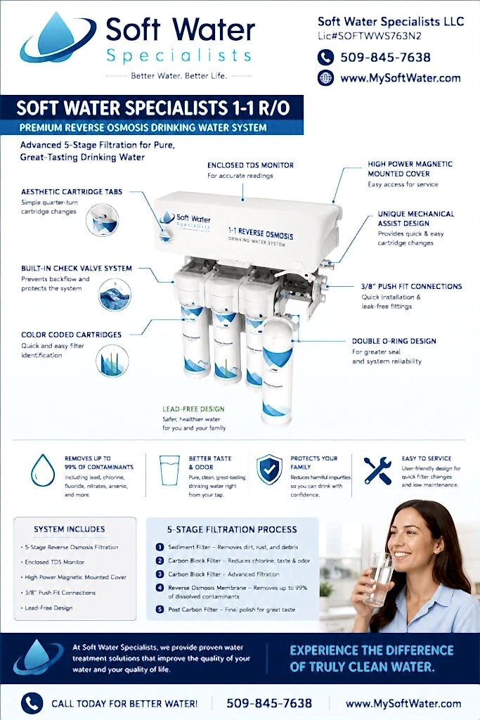 Soft Water 1:1 Reverse Osmosis System manual and product brochure – Soft Water Specialists