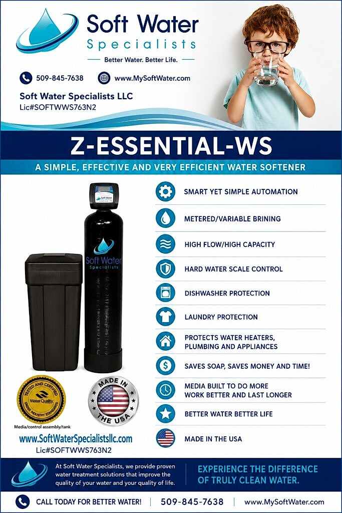 Z-Essential-WS Water Softener System manual and product brochure – Soft Water Specialists